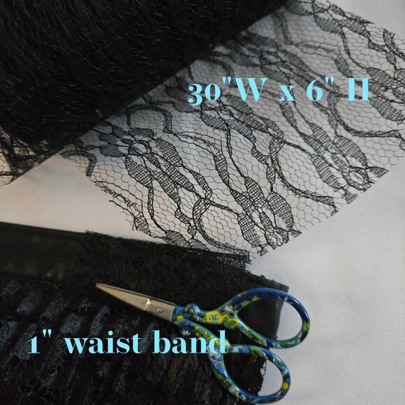 Free People Pretty Pleats Lace Skirt SZ 4 Black - Picture 14 of 14